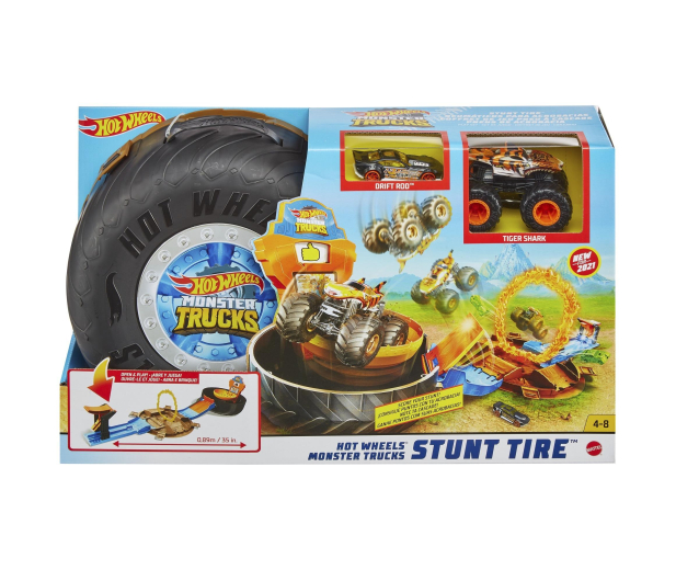 Hot Wheels Monster Truck Opona - Kaskaderska arena - 1013958 - zdjęcie 5